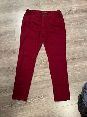 Denver Hayes Wine skinny Pants. 14x32. Size large. 75% cotton. Midrise